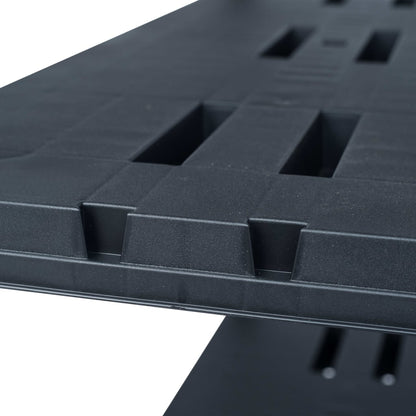 Storage Shelf Racks 2 pcs Black 573.2 lb 35.4"x15.7"x70.9" Plastic