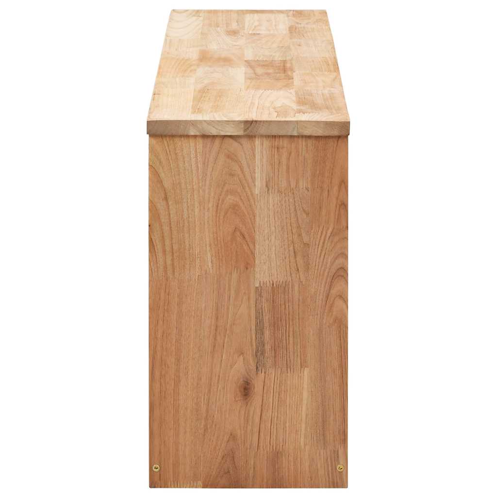 Shoe Storage Bench 37.0x7.9x15.0" Solid Walnut Wood
