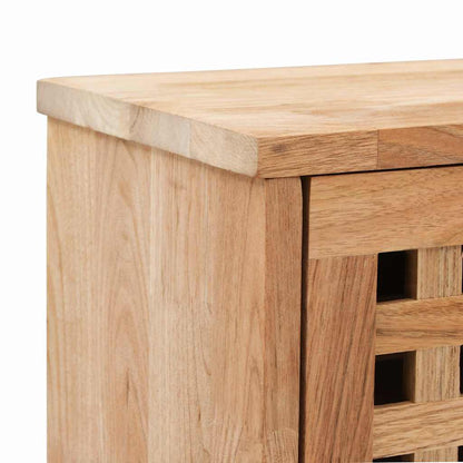 Shoe Storage Bench 37.0x7.9x15.0" Solid Walnut Wood