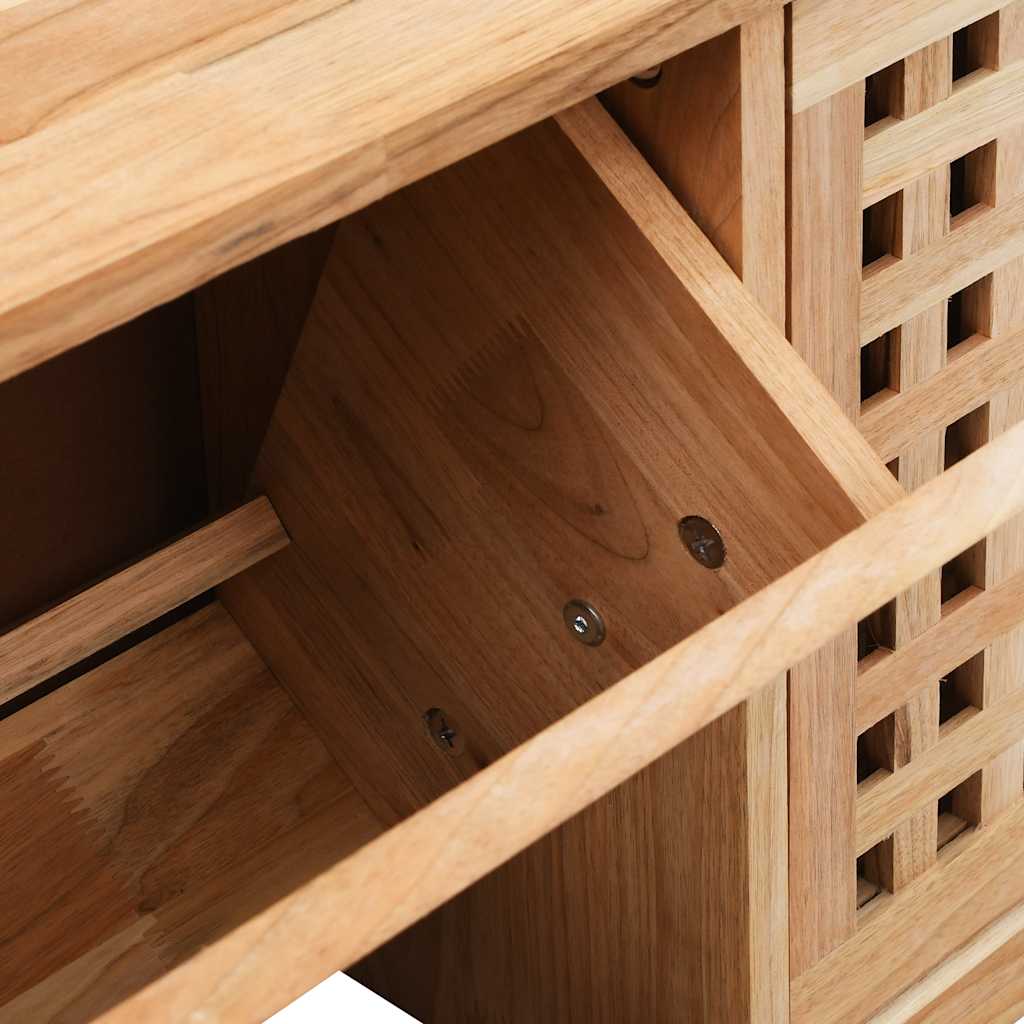 Shoe Storage Bench 37.0x7.9x15.0" Solid Walnut Wood