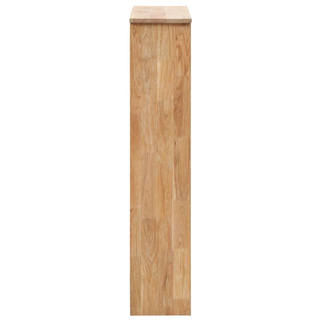 Shoe Storage Cabinet 21.7x7.9x40.9" Solid Walnut Wood