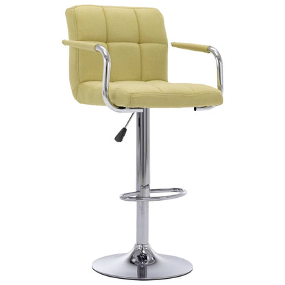 Bar Chair Green Chrome-plated steel, Cotton, Polyester Medium