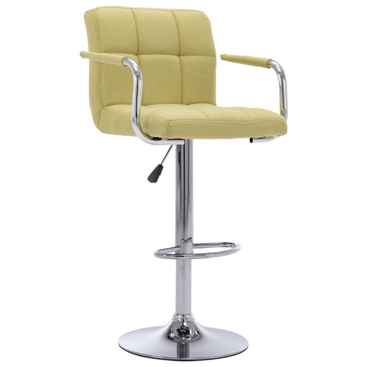 Bar Chair Green Chrome-plated steel, Cotton, Polyester Medium