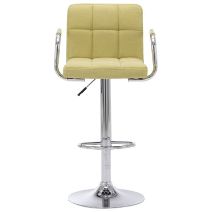 Bar Chair Green Chrome-plated steel, Cotton, Polyester Medium