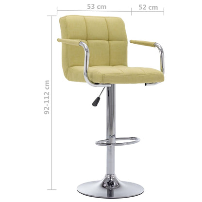 Bar Chair Green Chrome-plated steel, Cotton, Polyester Medium