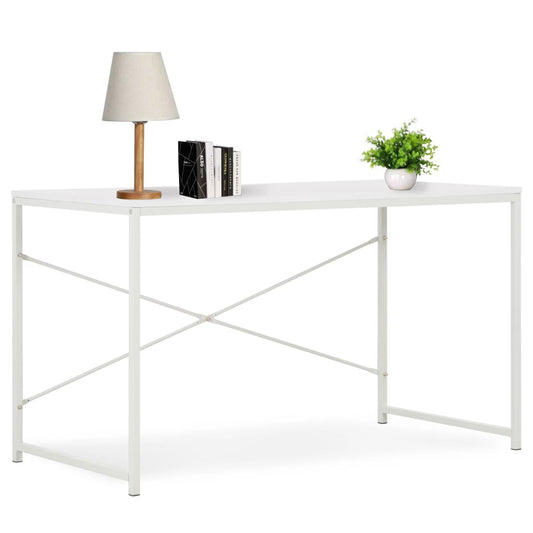 Computer Desk White Engineered wood and powder-coated metal Medium