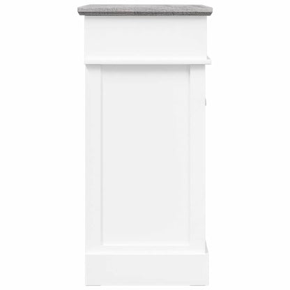 Shoe Cabinet Gray 19.7"x11"x22.8" Paulownia Wood