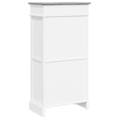 Shoe Cabinet Gray 19.7"x11"x38.6" Paulownia Wood