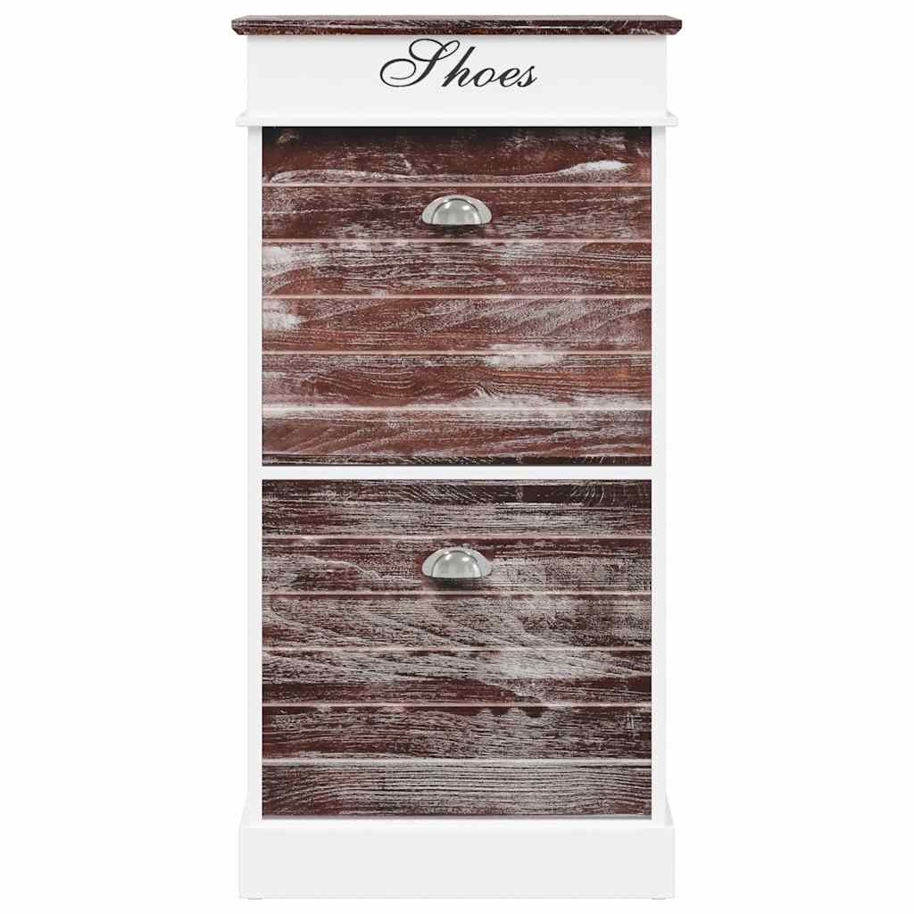 Shoe Cabinet Brown 19.7x11.0x38.6" Paulownia Wood