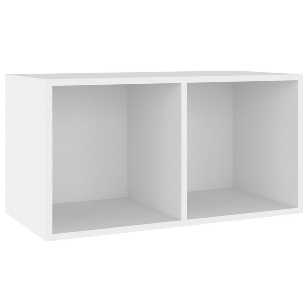 Vinyl Storage Box White 28.0x13.4x14.2" Engineered Wood