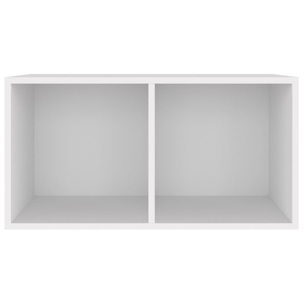 Vinyl Storage Box White 28.0x13.4x14.2" Engineered Wood