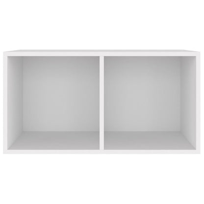 Vinyl Storage Box White 28.0x13.4x14.2" Engineered Wood