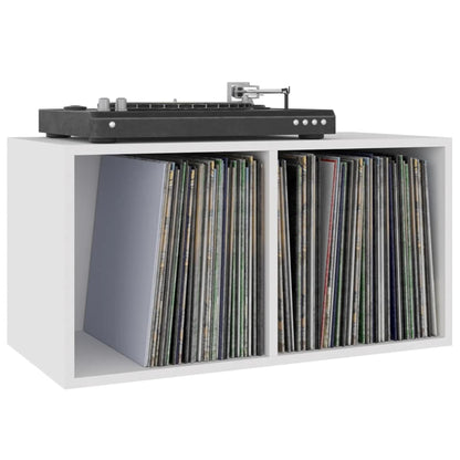Vinyl Storage Box White 28.0x13.4x14.2" Engineered Wood