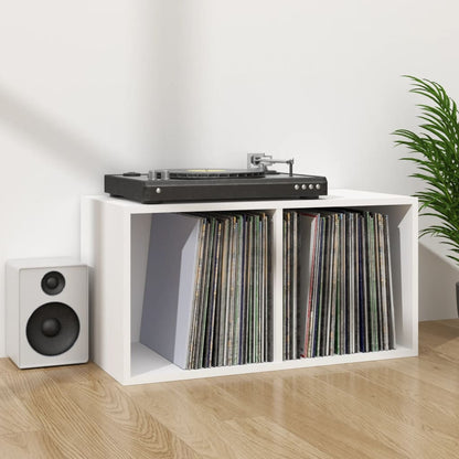 Vinyl Storage Box White 28.0x13.4x14.2" Engineered Wood