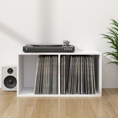 Vinyl Storage Box White 28.0x13.4x14.2" Engineered Wood