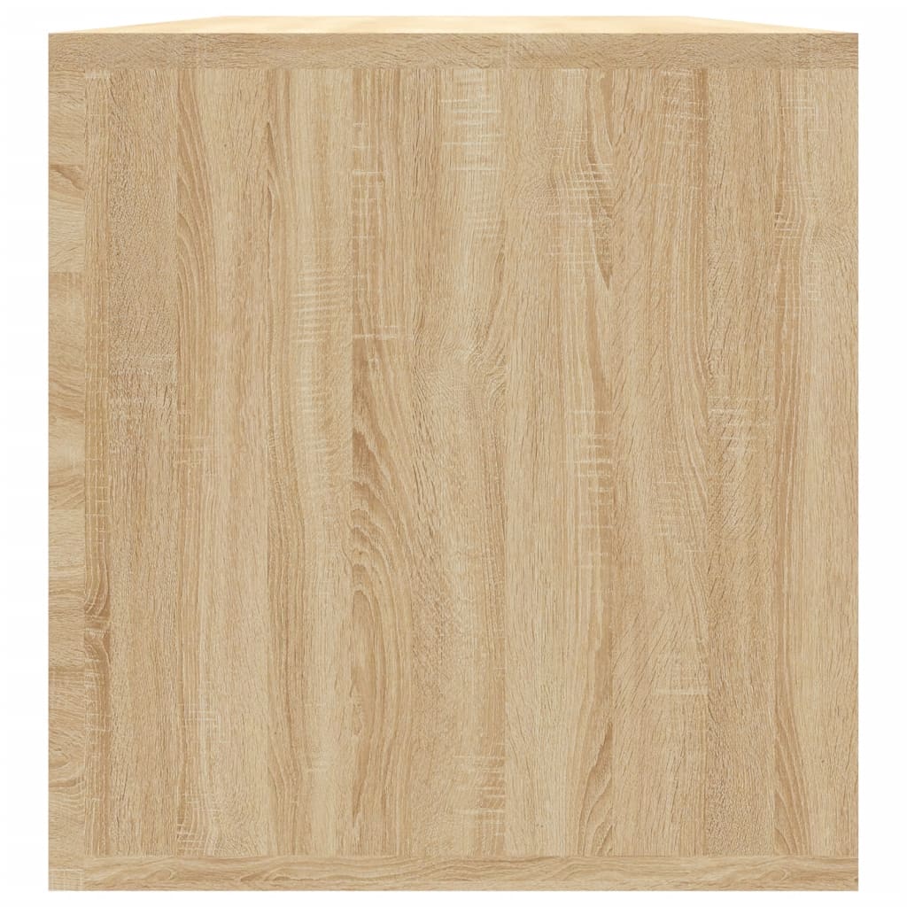 Vinyl Storage Box Sonoma Oak 28.0x13.4x14.2" Engineered Wood