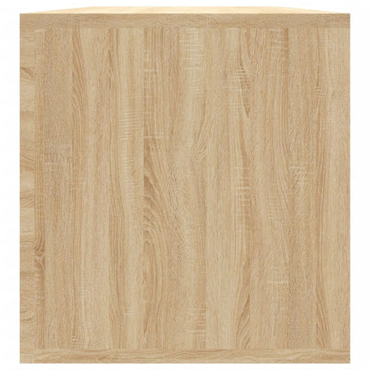 Vinyl Storage Box Sonoma Oak 28.0x13.4x14.2" Engineered Wood