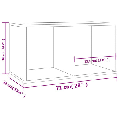 Vinyl Storage Box Sonoma Oak 28.0x13.4x14.2" Engineered Wood