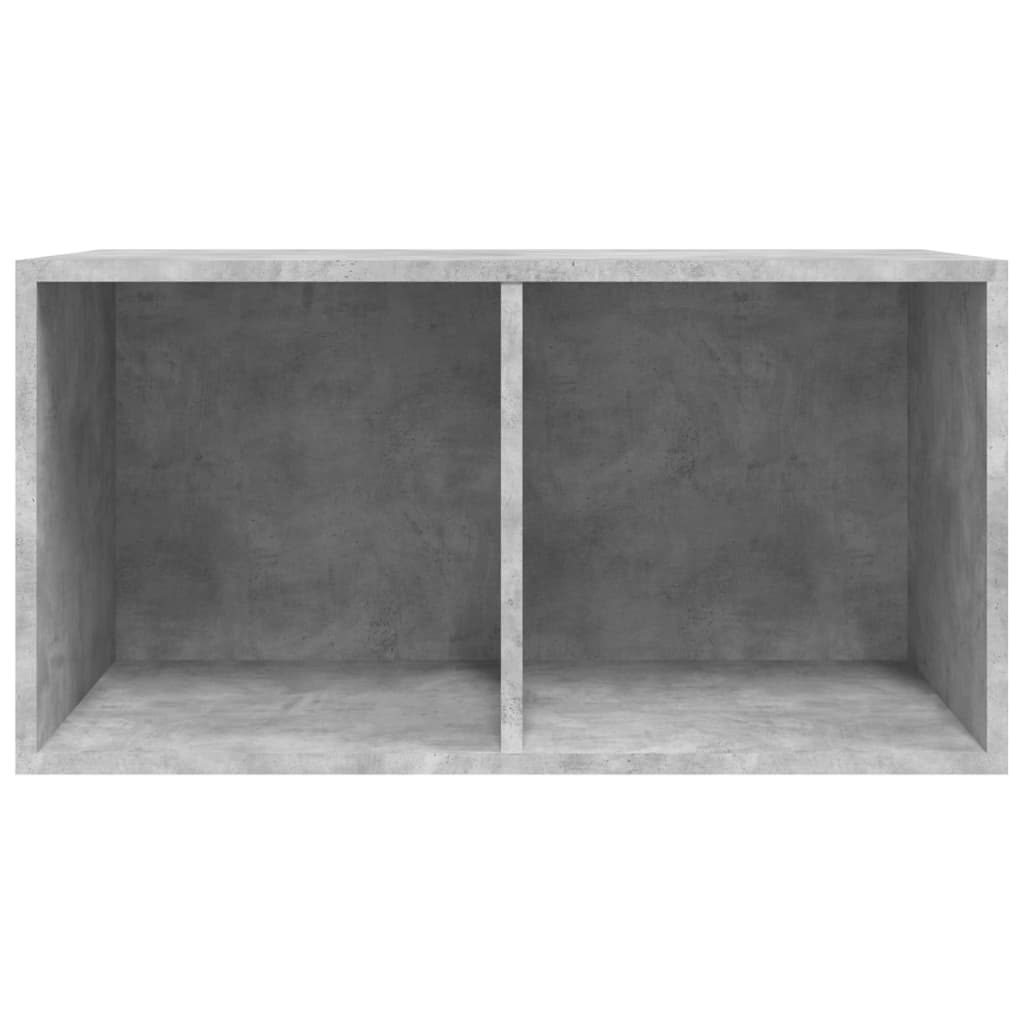 Vinyl Storage Box Concrete Grey 28.0x13.4x14.2" Engineered Wood