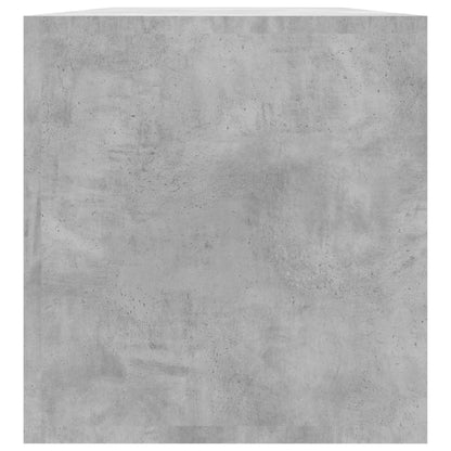 Vinyl Storage Box Concrete Grey 28.0x13.4x14.2" Engineered Wood