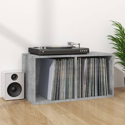 Vinyl Storage Box Concrete Grey 28.0x13.4x14.2" Engineered Wood