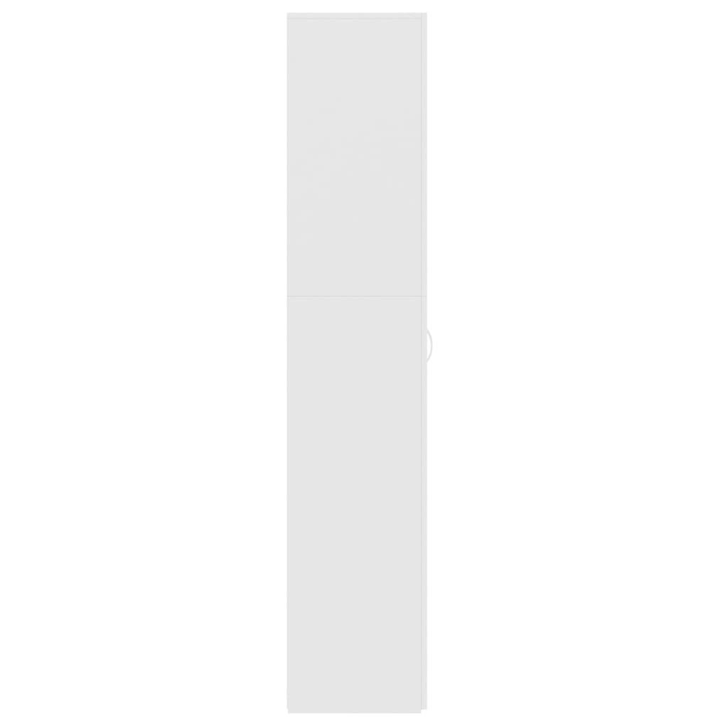 Shoe Cabinet White 31.5"x14"x70.9" Engineered Wood