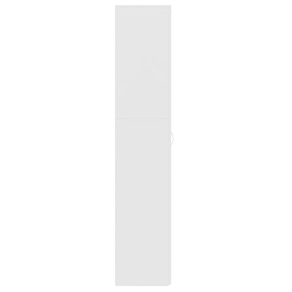 Shoe Cabinet White 31.5"x14"x70.9" Engineered Wood