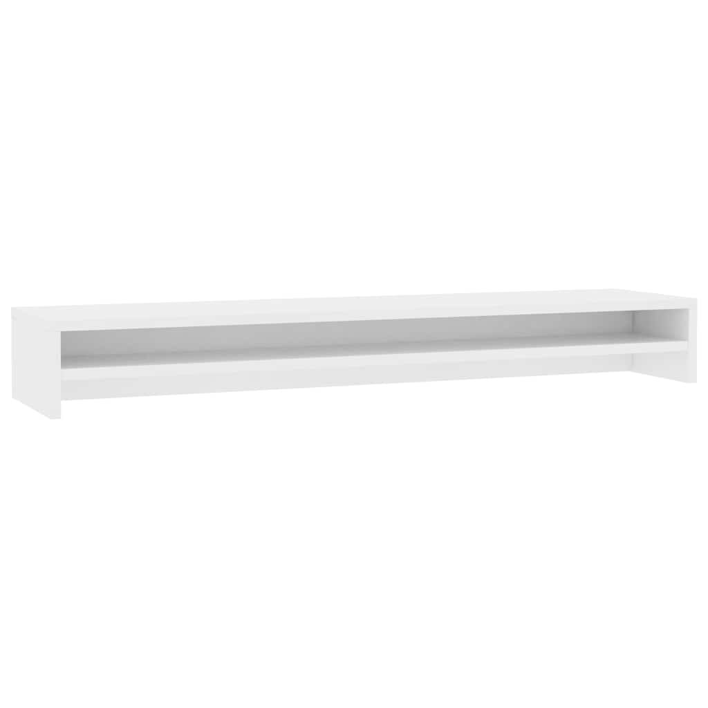 Monitor Stand White 39.4x9.4x5.1" Engineered Wood