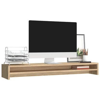 Monitor Stand Sonoma Oak 39.4x9.4x5.1" Engineered Wood