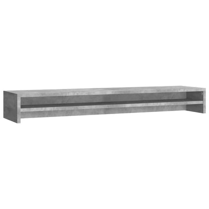 Monitor Stand Concrete Grey 39.4x9.4x5.1" Engineered Wood