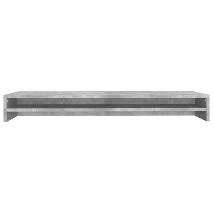 Monitor Stand Concrete Grey 39.4x9.4x5.1" Engineered Wood
