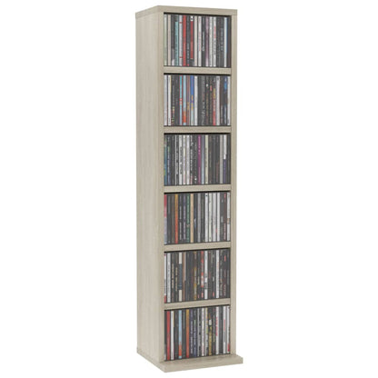 CD Cabinet Sonoma Oak 8.3x7.9x34.6" Engineered Wood