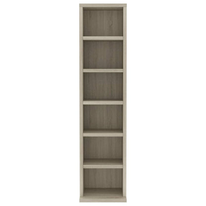 CD Cabinet Sonoma Oak 8.3x7.9x34.6" Engineered Wood