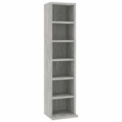 CD Cabinet Concrete Grey 8.3x7.9x34.6" Engineered Wood
