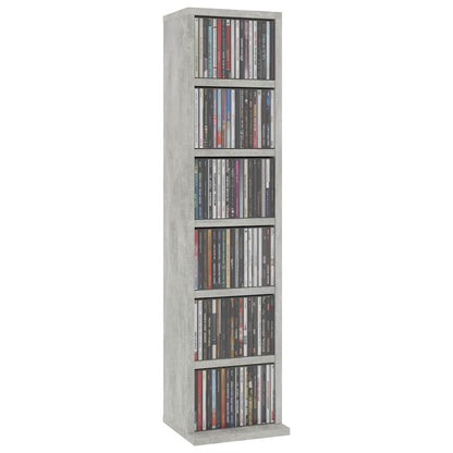 CD Cabinet Concrete Grey 8.3x7.9x34.6" Engineered Wood