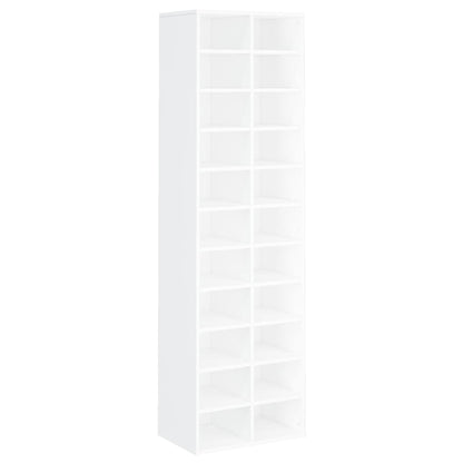Shoe Cabinet White 21.3x13.4x72.0" Engineered Wood