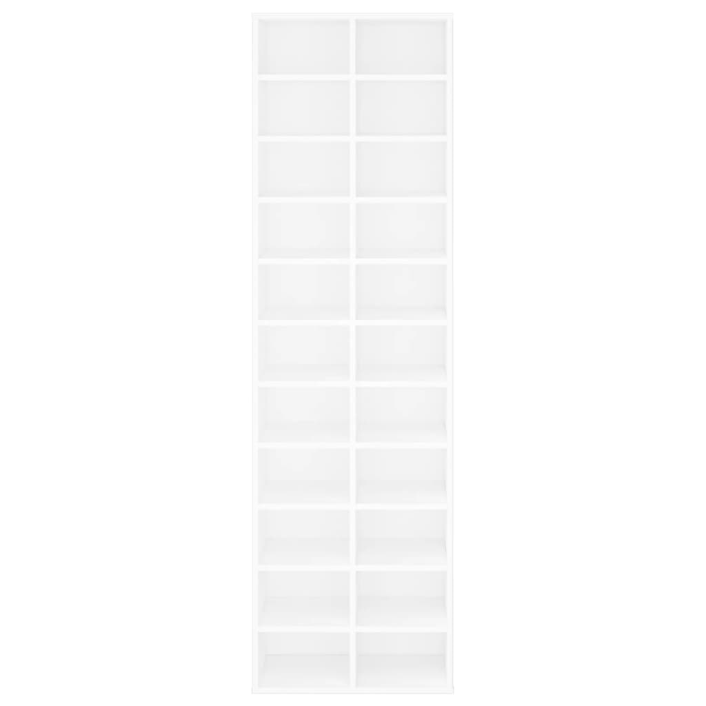 Shoe Cabinet White 21.3x13.4x72.0" Engineered Wood