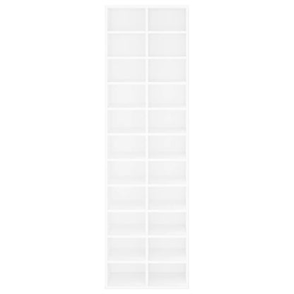 Shoe Cabinet White 21.3x13.4x72.0" Engineered Wood