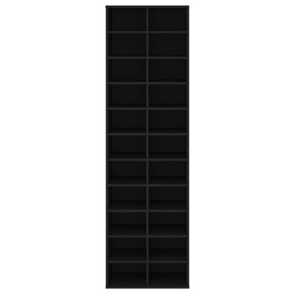Shoe Cabinet Black 21.3"x13.4"x72" Engineered Wood