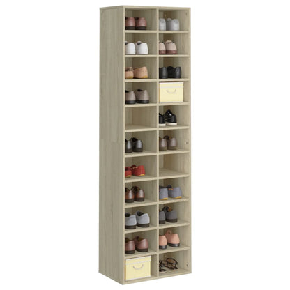 Shoe Cabinet Sonoma Oak 21.3x13.4x72.0" Engineered Wood