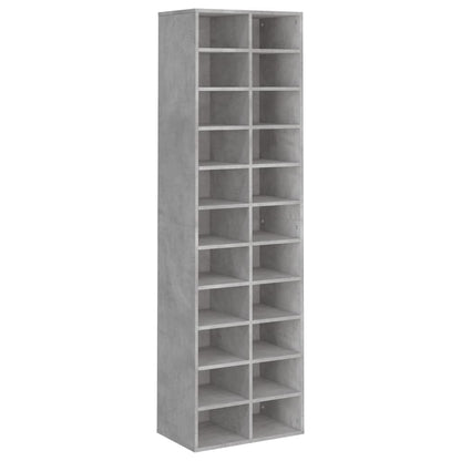 Shoe Cabinet Concrete Grey 21.3x13.4x72.0" Engineered Wood