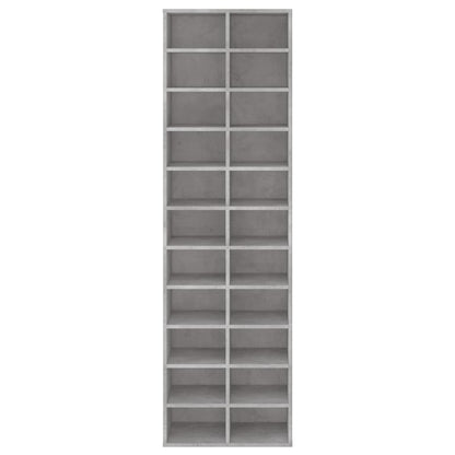 Shoe Cabinet Concrete Grey 21.3x13.4x72.0" Engineered Wood