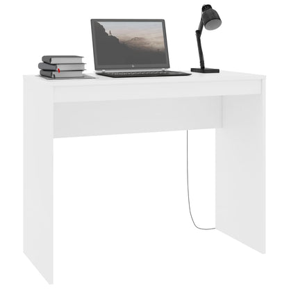 Desk White 35.4"x15.7"x28.3" Engineered Wood