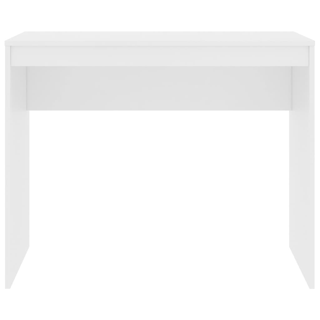 Desk White 35.4"x15.7"x28.3" Engineered Wood