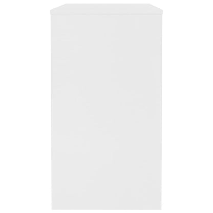 Desk White 35.4"x15.7"x28.3" Engineered Wood
