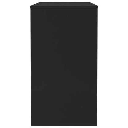 Desk Black 35.4"x15.7"x28.3" Engineered Wood