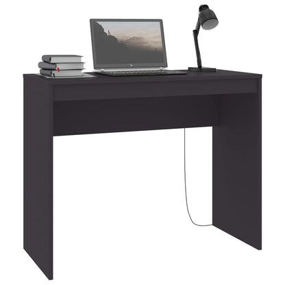 Desk Gray 35.4"x15.7"x28.3" Engineered Wood