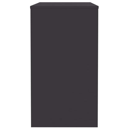 Desk Gray 35.4"x15.7"x28.3" Engineered Wood