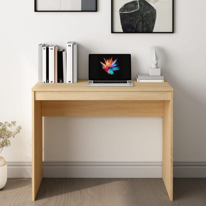 Desk Sonoma Oak 35.4"x15.7"x28.3" Engineered Wood