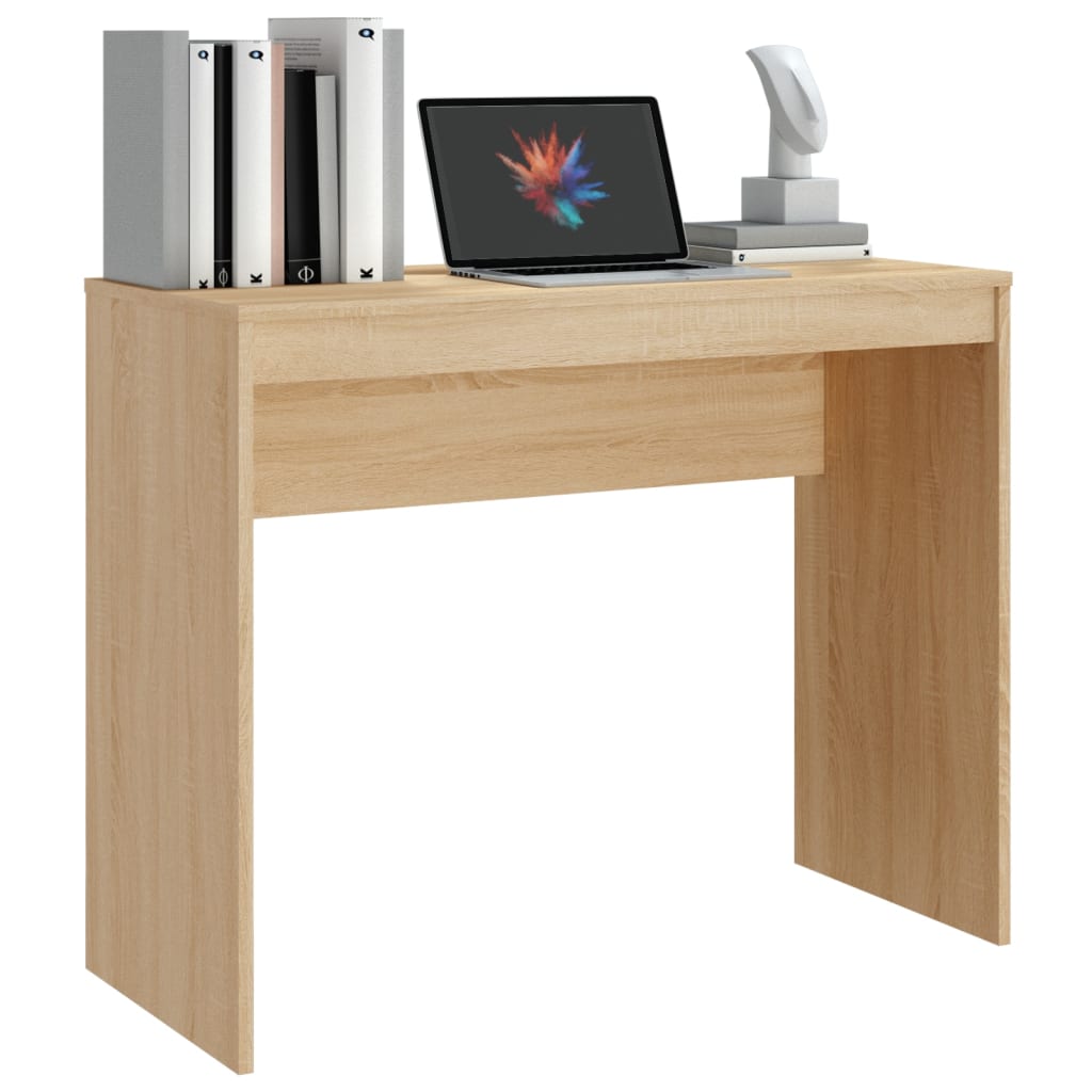Desk Sonoma Oak 35.4"x15.7"x28.3" Engineered Wood